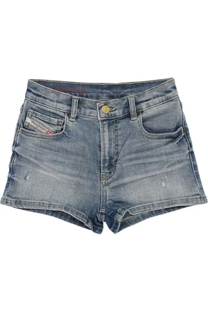 Diesel Shorts De Algodón Lavado A Piedra