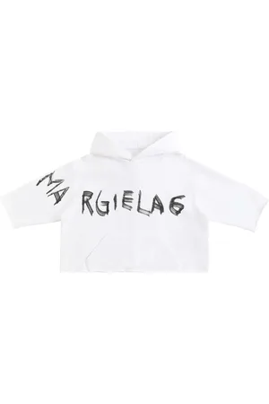 Maison Margiela Sudadera De Algodón Con Capucha Y Logo