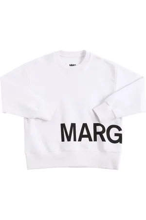 Maison Margiela Sudadera De Algodón Con Logo Estampado