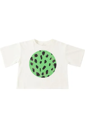 Camiseta Estampada Verde Niña