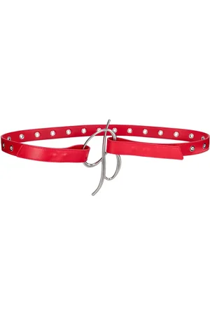 BLUMARINE Cinturón De Piel Con Logo