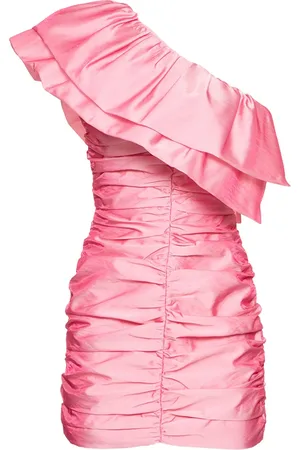 ROTATE Vestido Corto De Viscosa Con Volantes Y Un Tirante