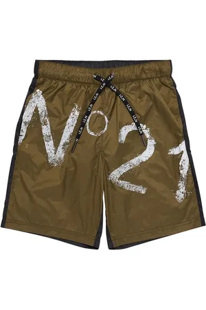 Nº21 Shorts De Algodón Con Logo