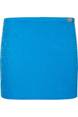 VERSACE Minifalda De Lana Con Jacquard