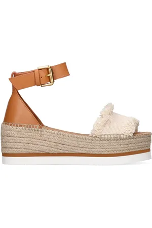 See by Chloé Espadrillas De Lona Con Cuña 80mm