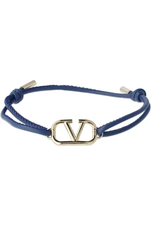 VALENTINO GARAVANI Brazalete De Piel Con Logo V