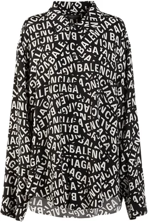 Balenciaga Camisa De Cupro Y Viscosa