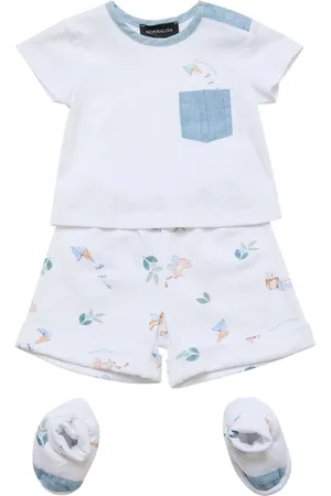 MONNALISA Camiseta, Shorts Y Calcetines De Algodón Jersey