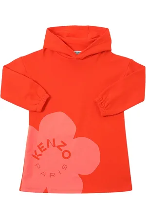 Kenzo Vestido De Algodón Con Estampado