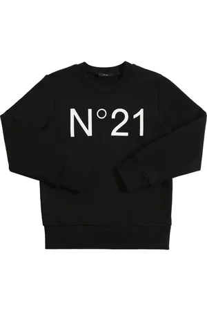 Nº21 Sudadera De Algodón Con Logo Estampado