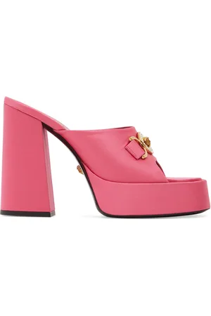 VERSACE Mules De Satén 120mm