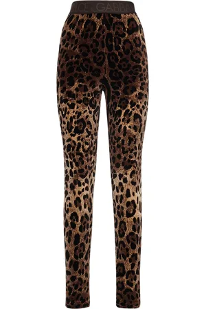 Dolce & Gabbana Leggings De Chenilla Con Estampado