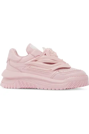 VERSACE Sneakers Slip-on De Piel Y Goma 30mm
