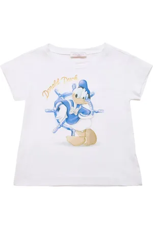 MONNALISA Camiseta De Jersey De Algodón Estampada