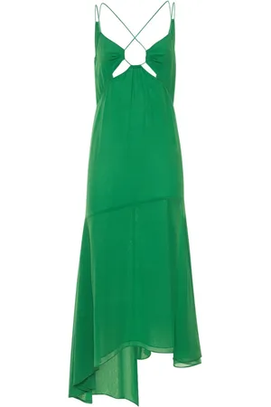 The Andamane Vestido Midi De Seda Georgette