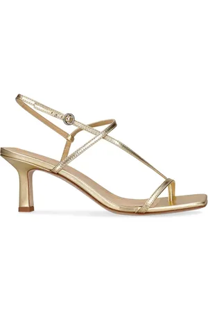 Aeyde Sandalias De Piel Laminada 65mm