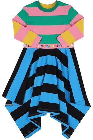 Stella McCartney Vestido De Algodón Orgánico A Rayas