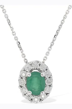 Bliss Collar De Diamantes Y Esmeralda 18kt