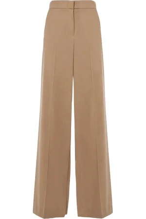 Max Mara Pantalones Anchos De Crepé