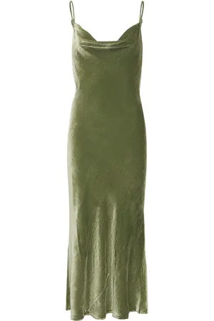 Reformation Vestido Midi De Terciopelo