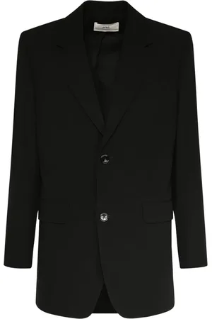 Ami Blazer Oversize De Crepé De Lana