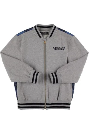 VERSACE Chaqueta Bomber De Algodón Jersey