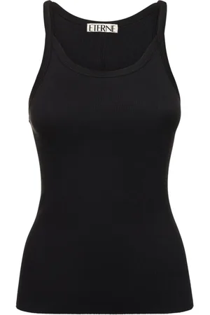 ÉTERNE Top Sin Mangas De Algodón Acanalado