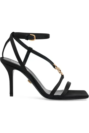 VERSACE Sandalias De Satén 85mm