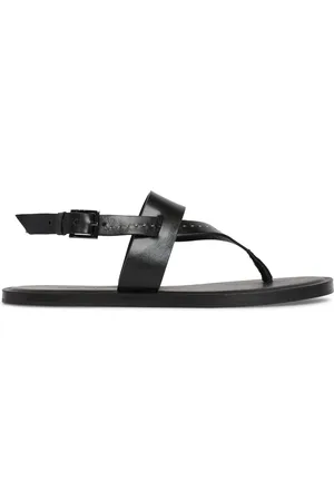 Max Mara Sandalias Planas De Piel 10mm