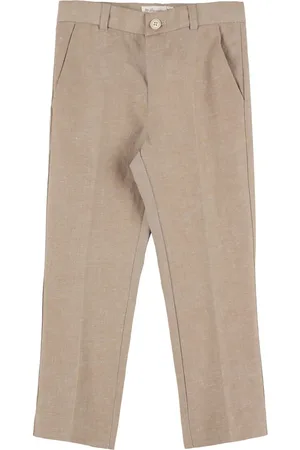 BONPOINT Pantalones De Lino Y Algodón