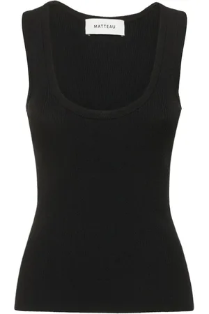 MATTEAU Top De Viscosa Jersey Acanalado