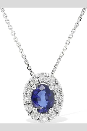 Bliss Collar De Diamantes Y Zafiro 18kt