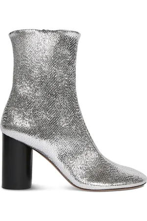 Isabel Marant Botas De Piel Metalizadas 85mm