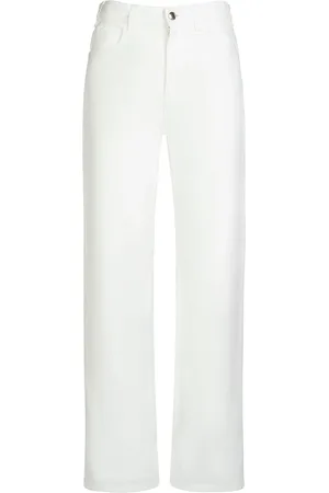 Chloé Jeans Rectos De Denim Algodón Y Cáñamo
