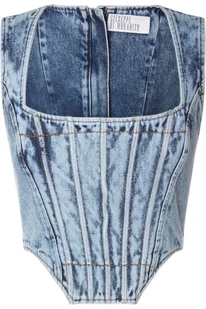 GIUSEPPE DI MORABITO Top De Denim De Algodón