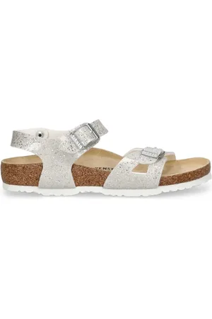 Birkenstock Sandalias De Piel Sintética Con Glitter