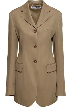 Acne Studios Blazer De Crepé Lana