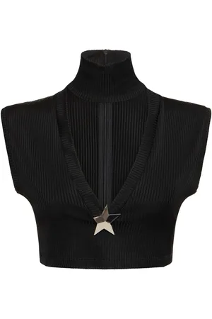 AREA Top Corto Con Cuello En V