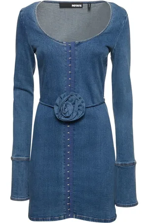 ROTATE Vestido Corto De Denim