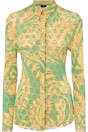 Etro Camisa De Viscosa De Satén