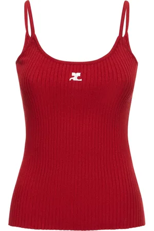Courrèges Top De Punto Sin Mangas