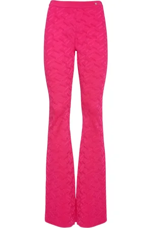 VERSACE Pantalones Acampanados De Punto De Viscosa