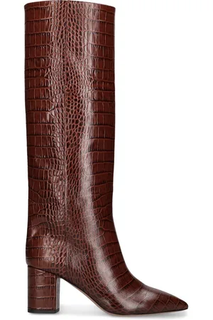 PARIS TEXAS Botas Altas De Piel Efecto Cocodrilo 70mm