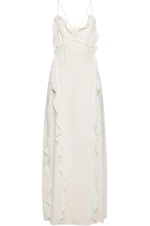 Simkhai Vestido Lencero Con Volantes