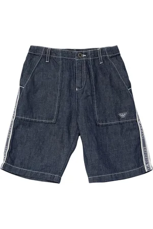 Emporio Armani Shorts Bermuda De Denim De Algodón