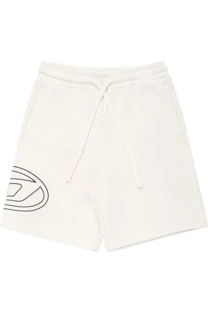 Diesel Shorts Deportivos De Algodón Con Logo