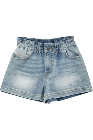 Diesel Shorts De Denim De Algodón