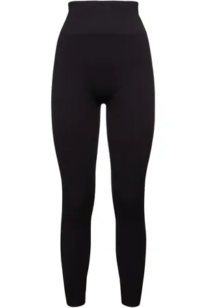 ANDREADAMO Leggings De Jersey Acanalado Con Estribos