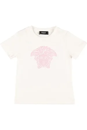 VERSACE Camiseta De Jersey De Algodón Con Logo
