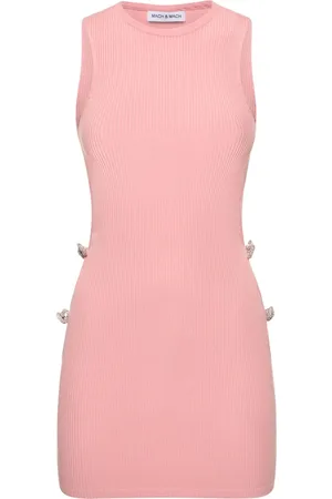Mach & Mach Vestido Corto De Punto Stretch